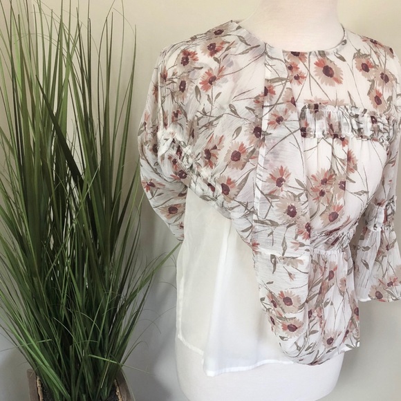 Floral Ruffle Blouse - Picture 5 of 5